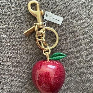 Coach Apple Keychain/Bag Charm